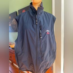 Dublin School reversible fleece nylon vest navy L